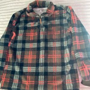Chicyea Plaid Fleece Half-Zip Pullover XL womens preowned